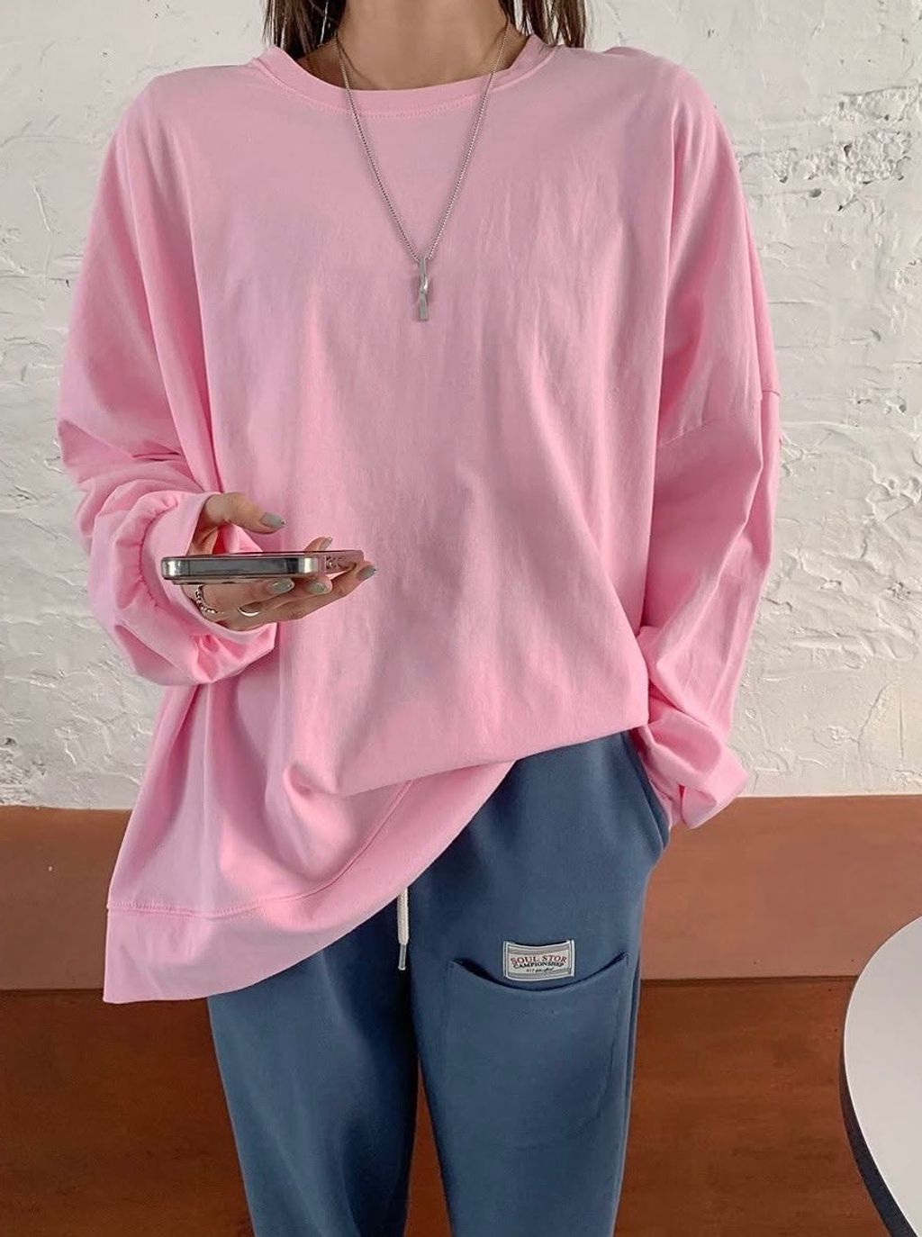 任意百搭粉色薄上衣3