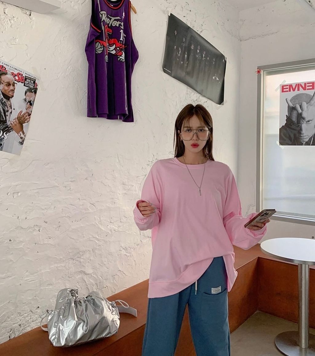 任意百搭粉色薄上衣4