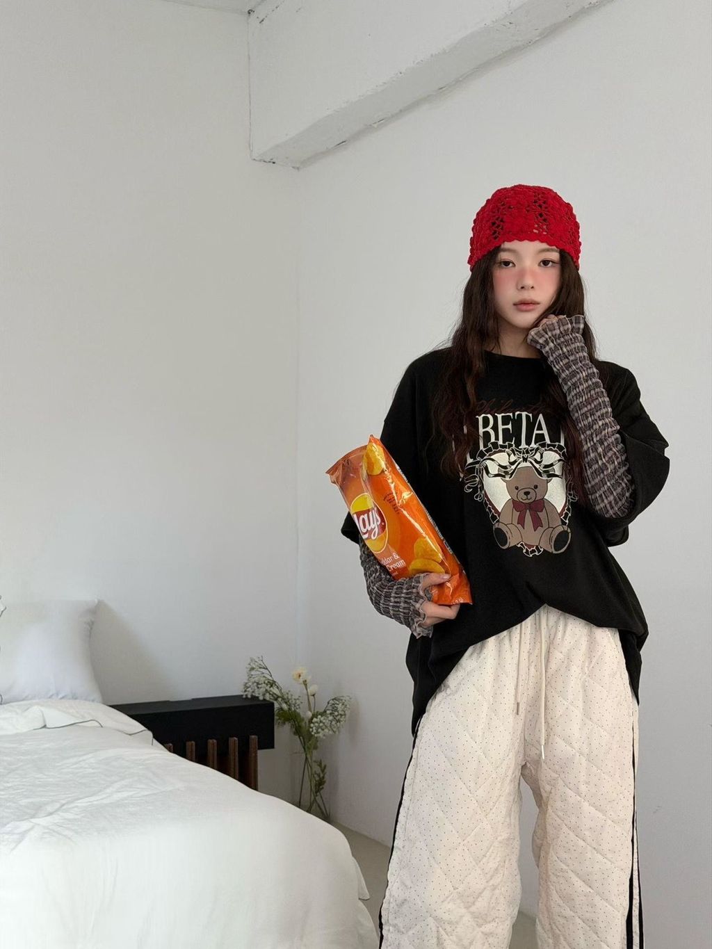 不幼稚熊熊拼接上衣3