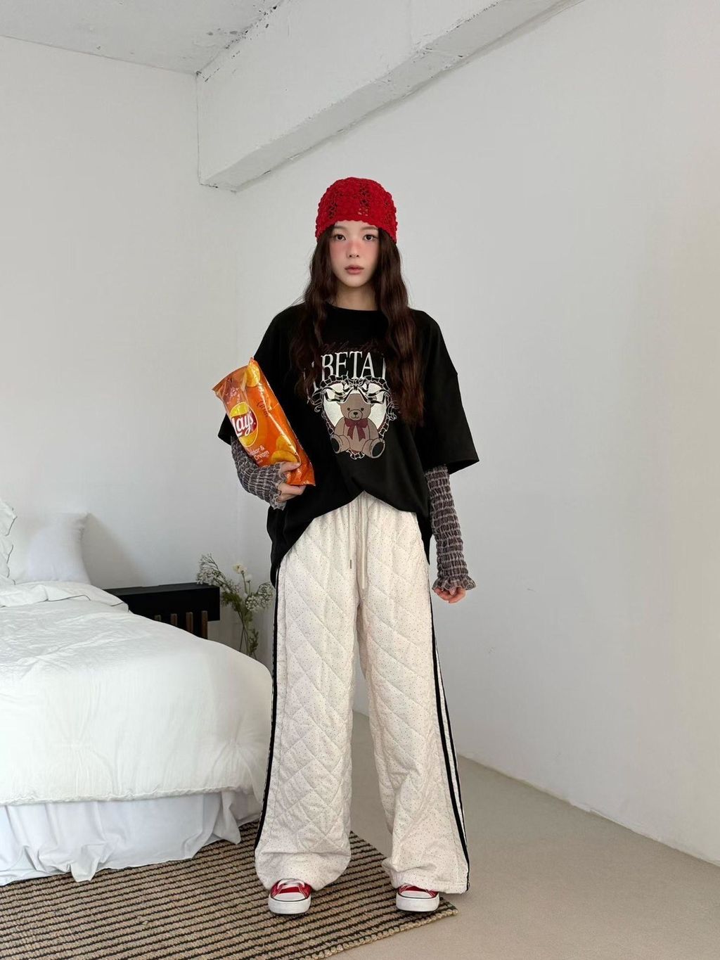 不幼稚熊熊拼接上衣4