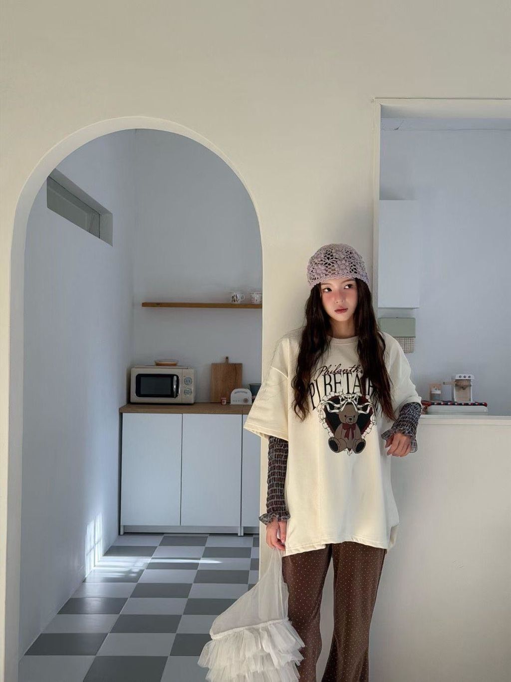 不幼稚熊熊拼接上衣5