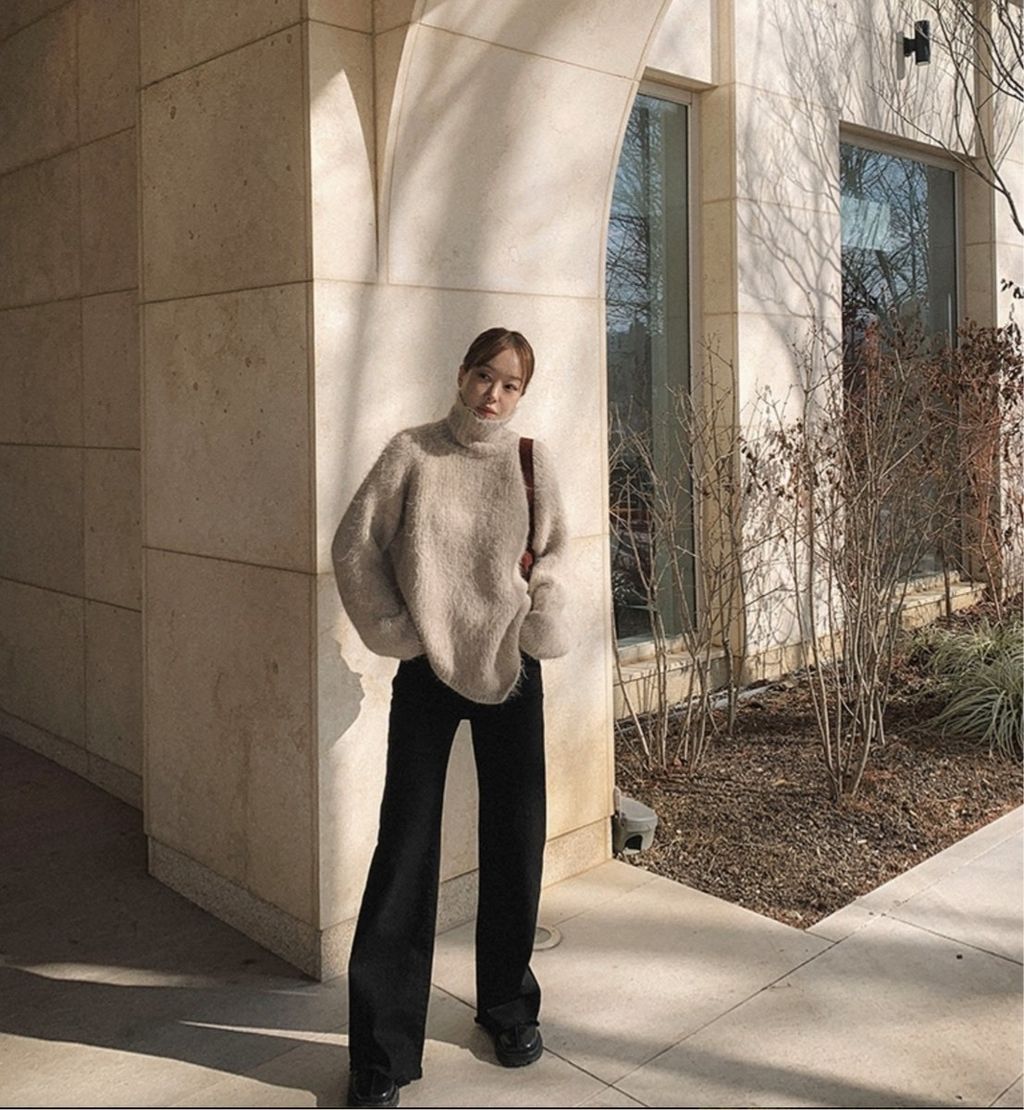 腿太長高腰直筒不貼腿褲2