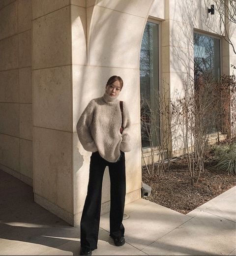 腿太長高腰直筒不貼腿褲2