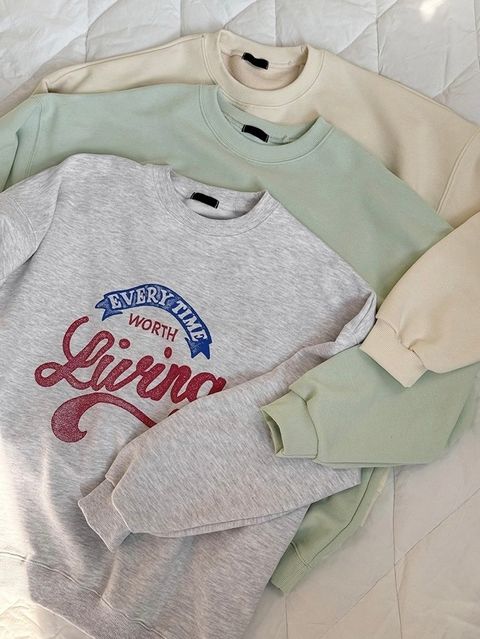 日常穿復古英字上衣2