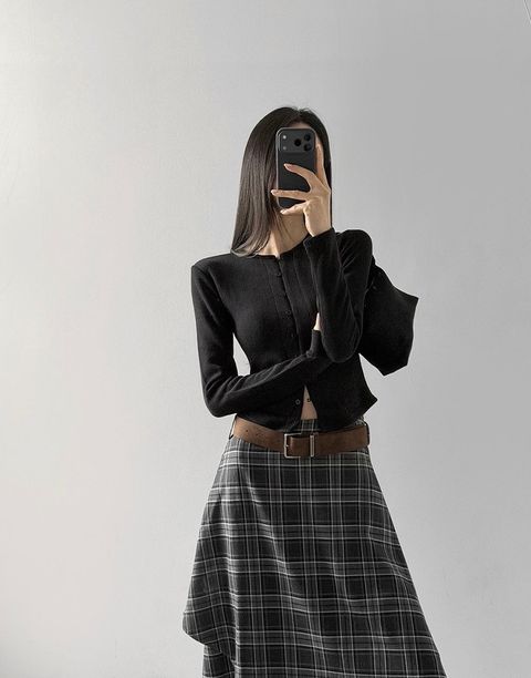 質感超好羅紋排釦上衣1