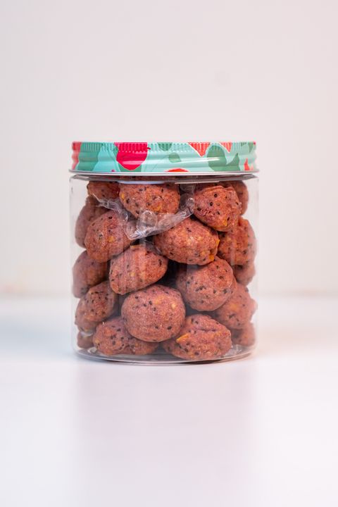 Lynn Patisserie Blueberry Chia Seed Ball - Healthy Superfood CNY Cookies 2026 with Natural Berry Flavor