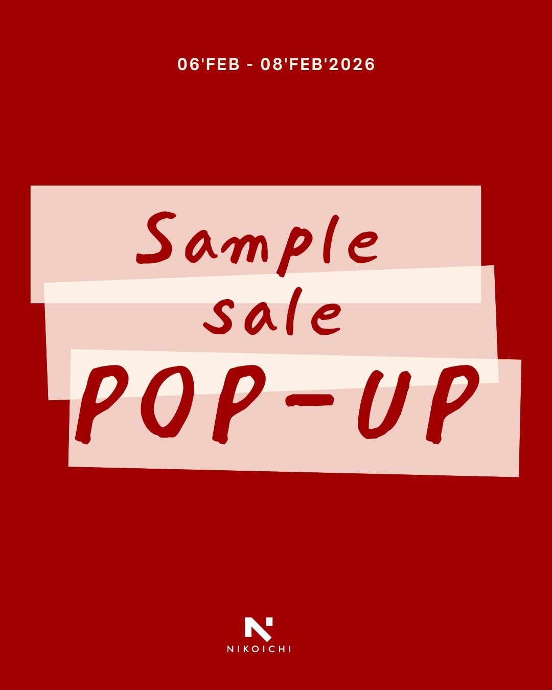 Sample Sale 快閃店週末見！