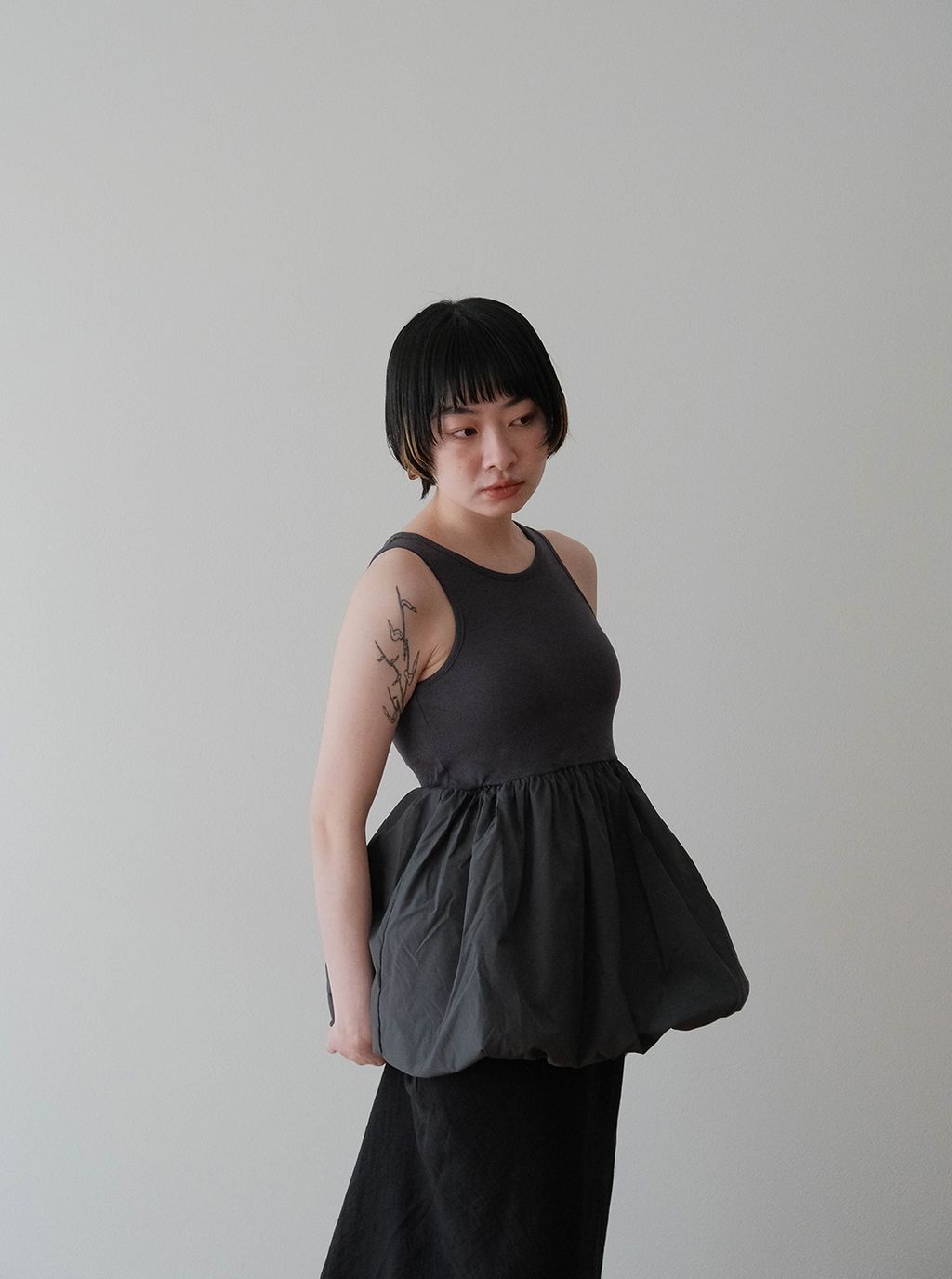 有胸墊Bra挖肩澎澎背心_M5