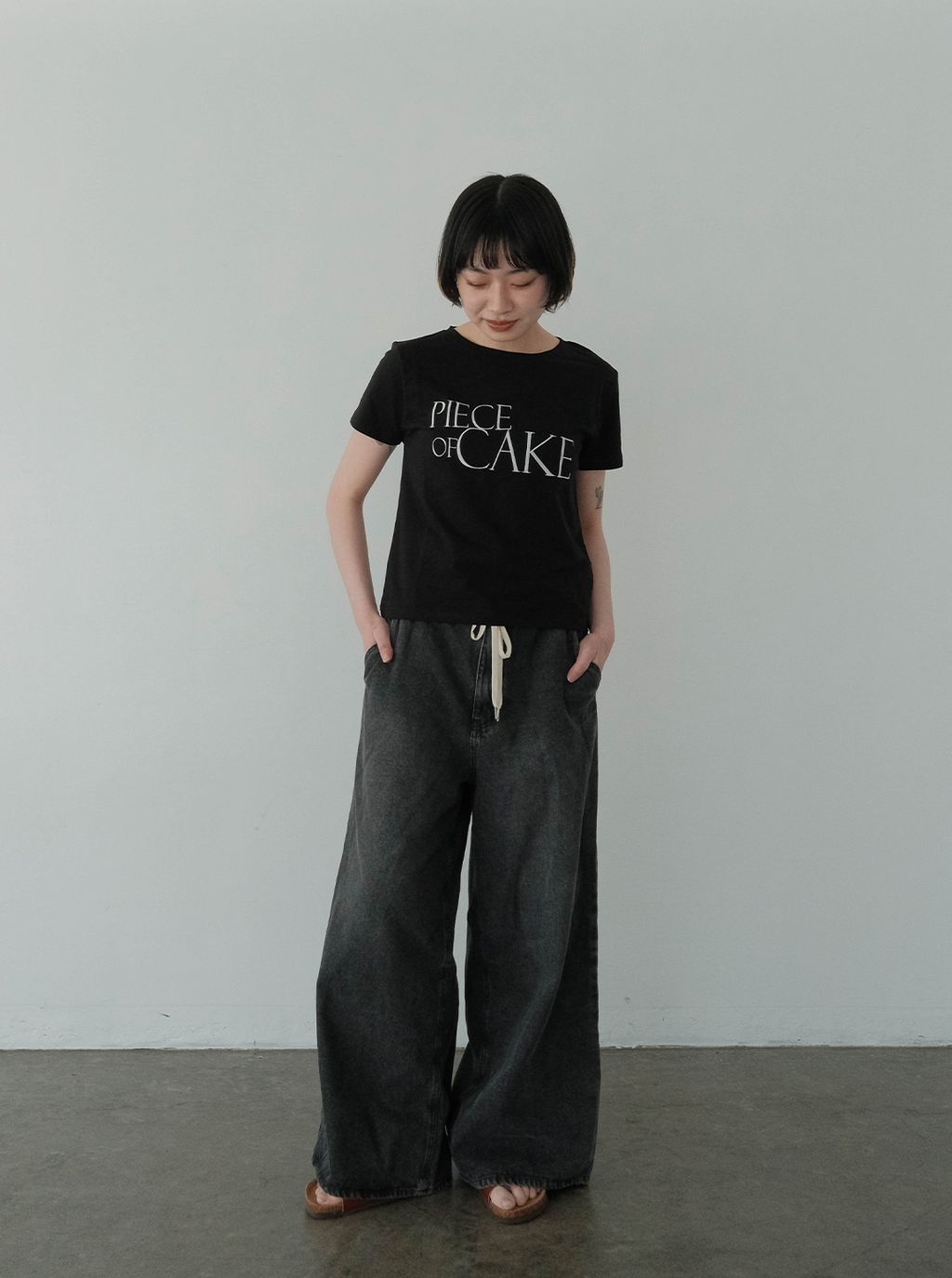 蛋糕刺繡字母踢_M15