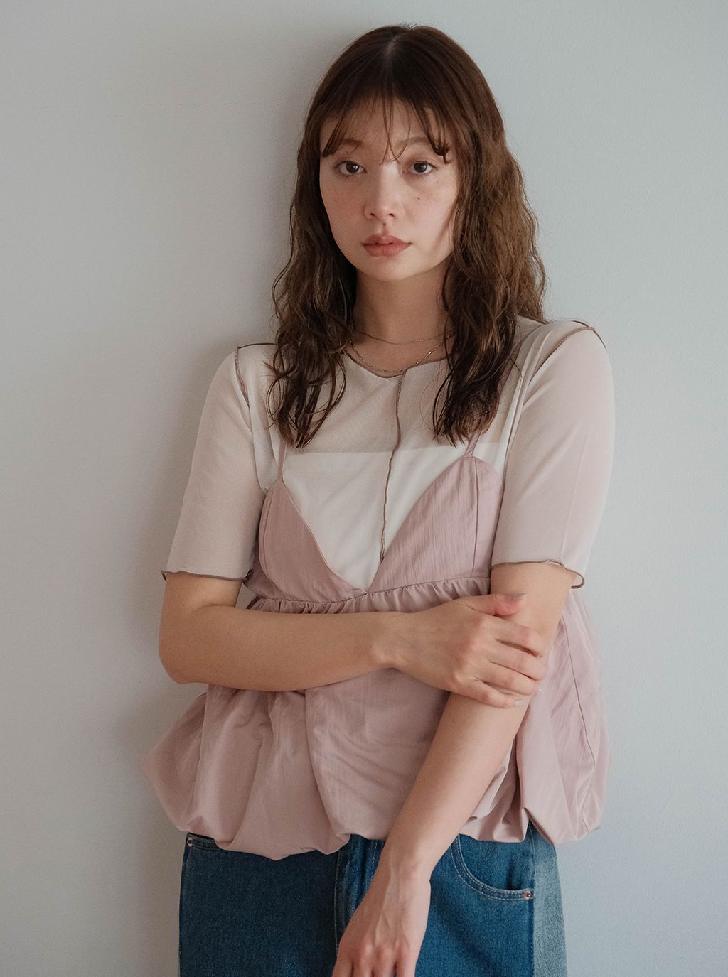 夏季透明感打底上衣_M13