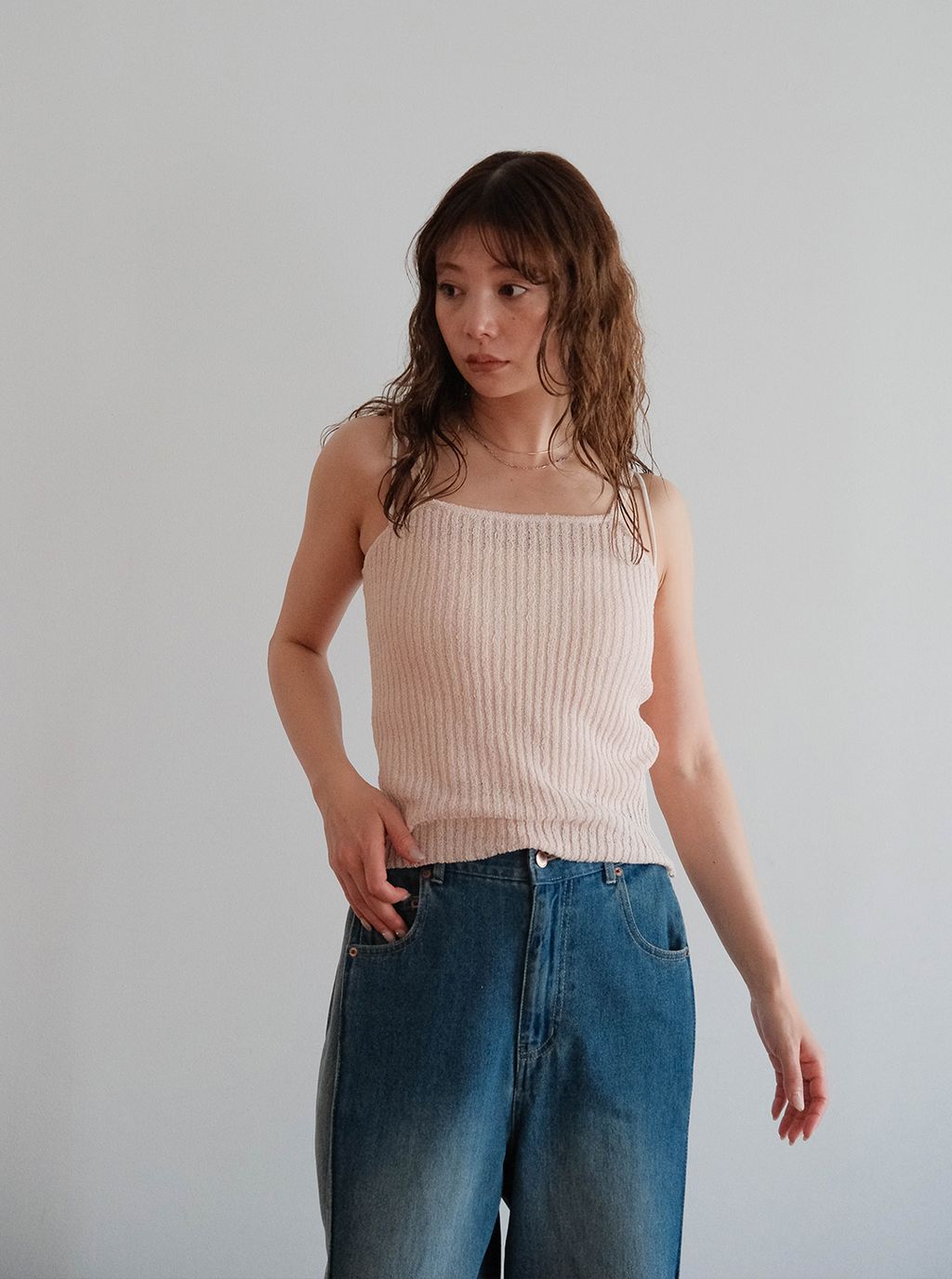 針織背心真兩件式組合上衣_M10