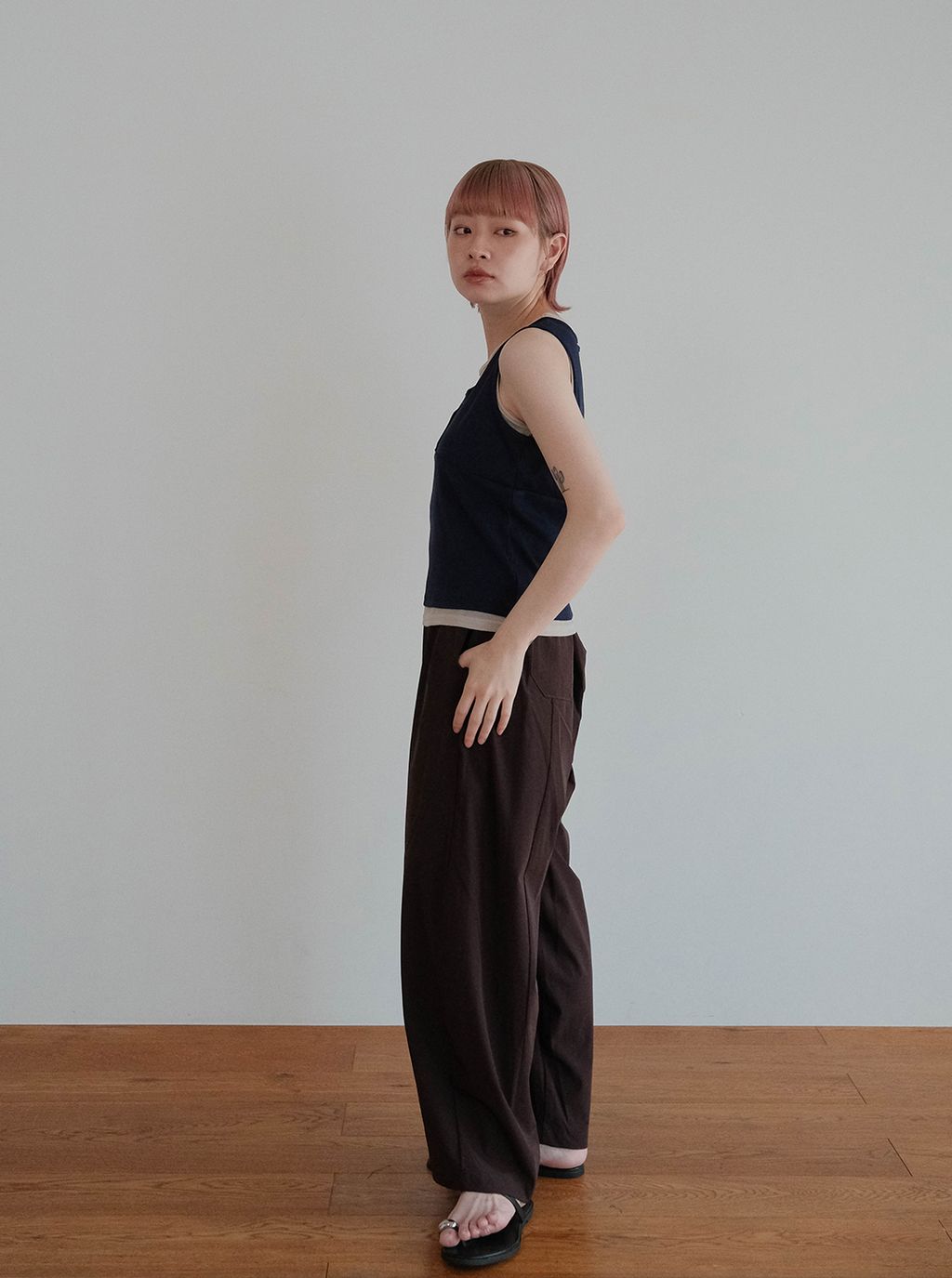 雙色撞色組合背心M_12