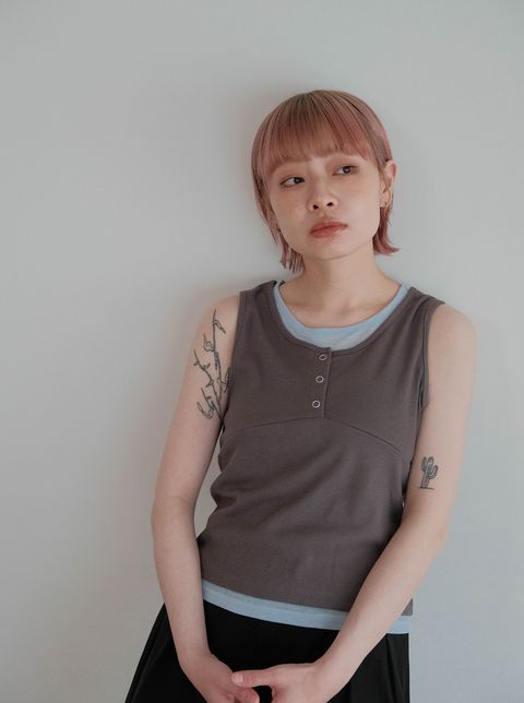 雙色撞色組合背心M_08