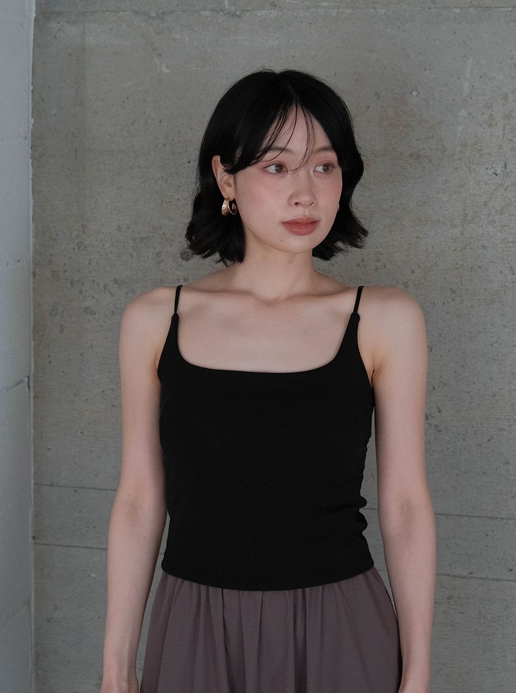 背後蕾絲拼接有Bra小背心_M12