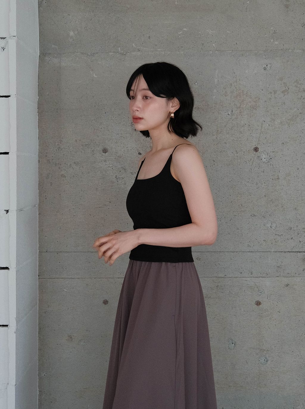 背後蕾絲拼接有Bra小背心_M14