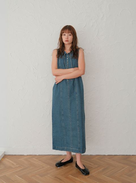 直筒牛仔背心裙_M02