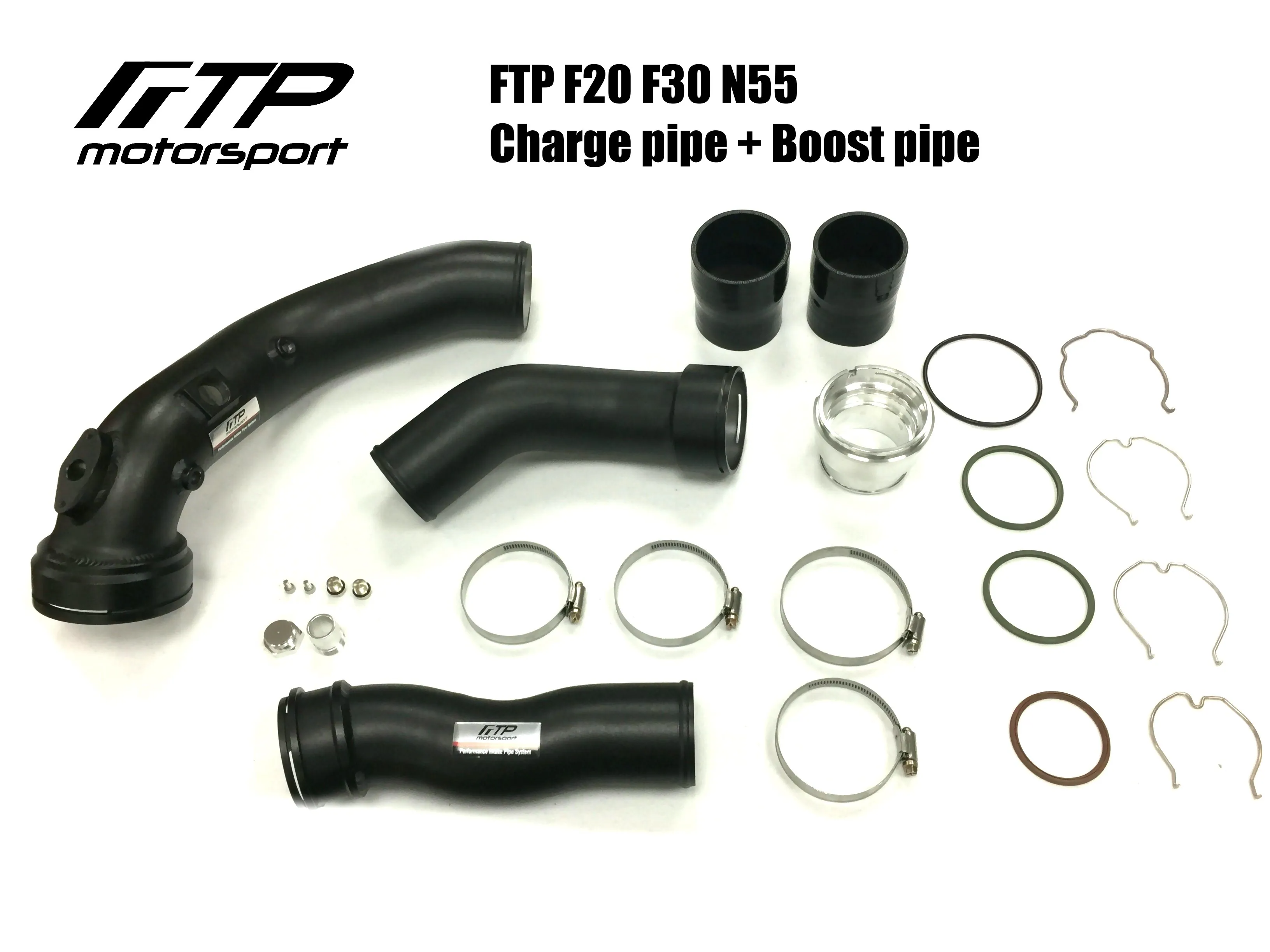 FTP N55 charge pipe and boost pipe aluminum upgrade set