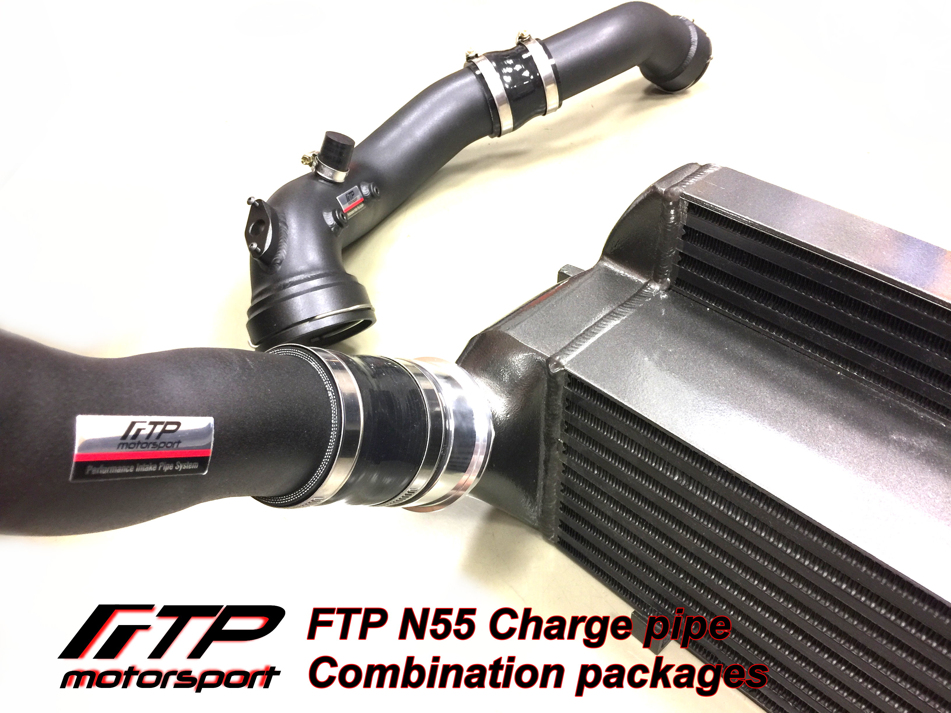 Installed FTP F2X F3X N55 charge pipe combination package