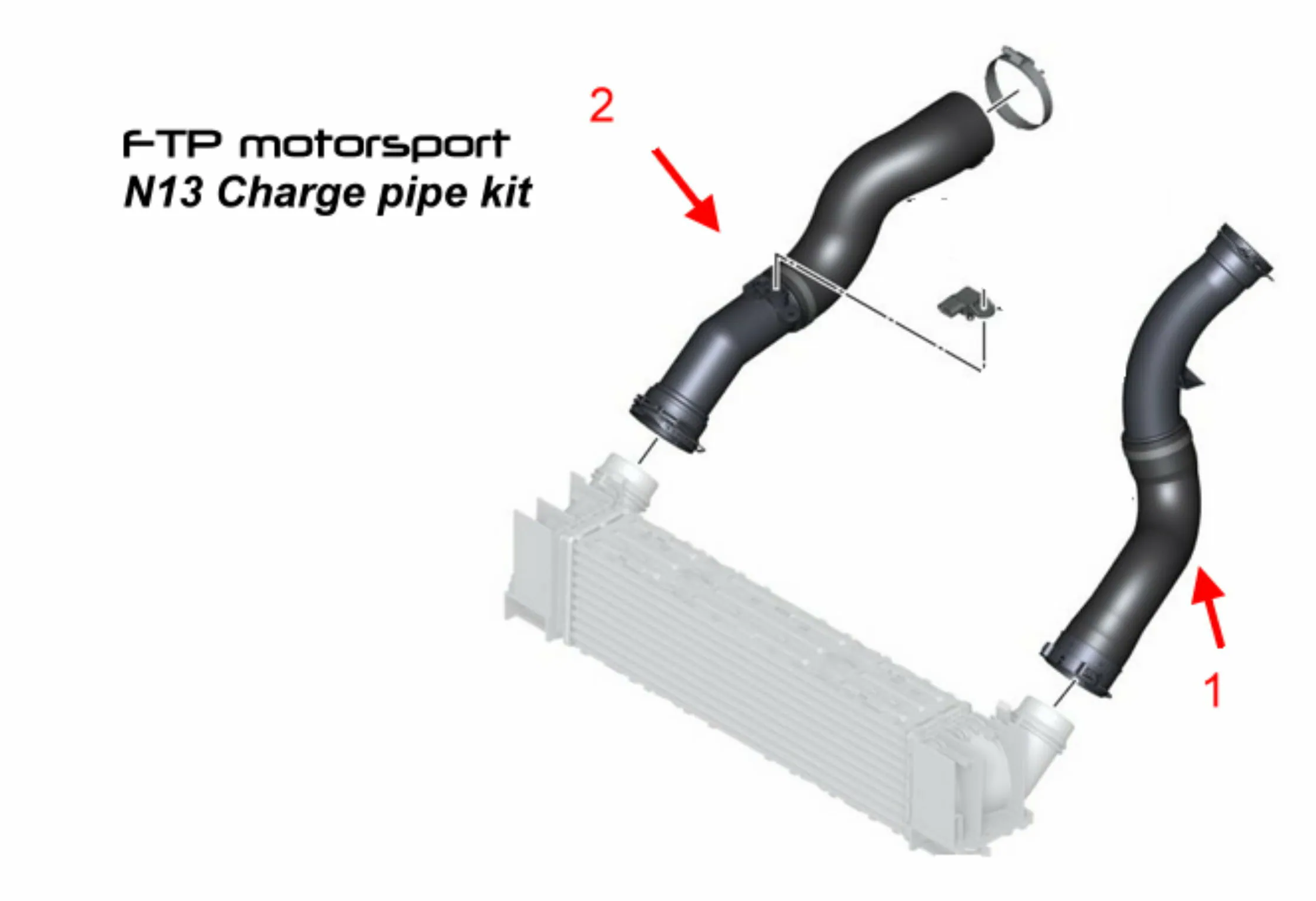 N13 charge pipe kit - view 1