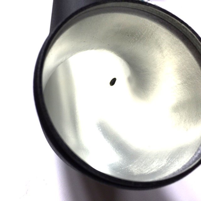 Interior finish of aluminum charge pipe showing smooth bore