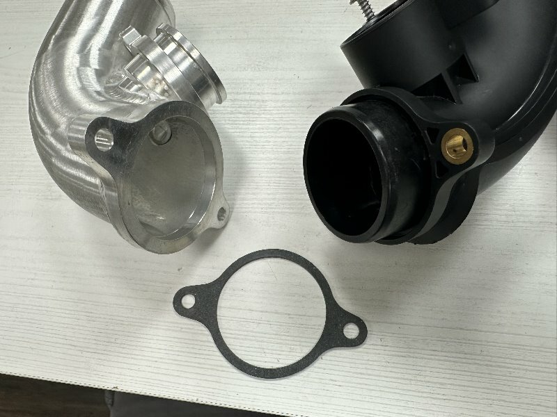 FTP S58 intake pipe mounted on engine