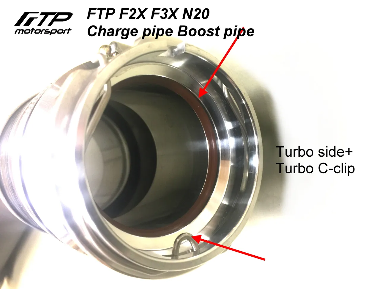 BMW N20 charge pipe and boost pipe kit - product view 2