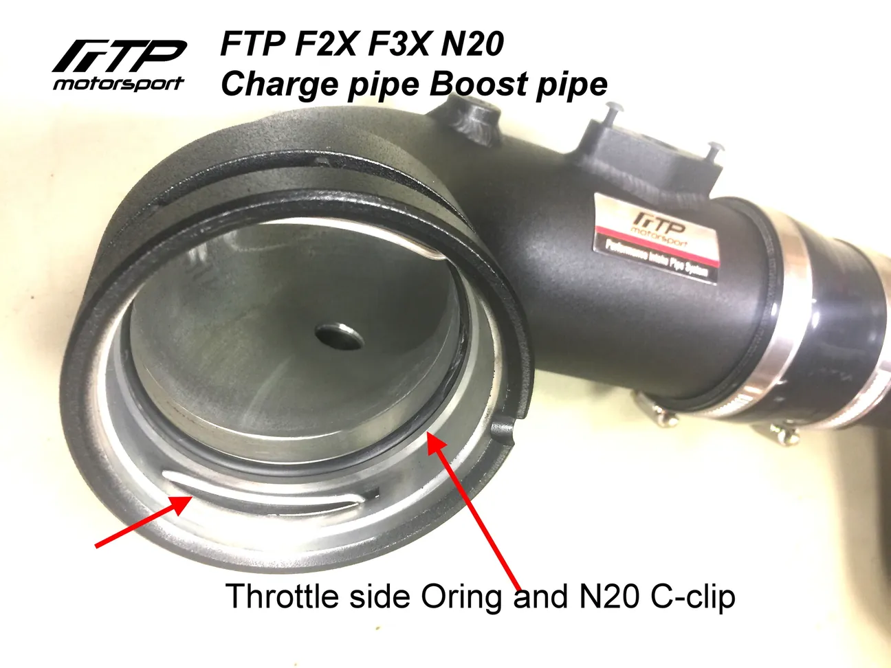 BMW N20 charge pipe and boost pipe kit - product view 1