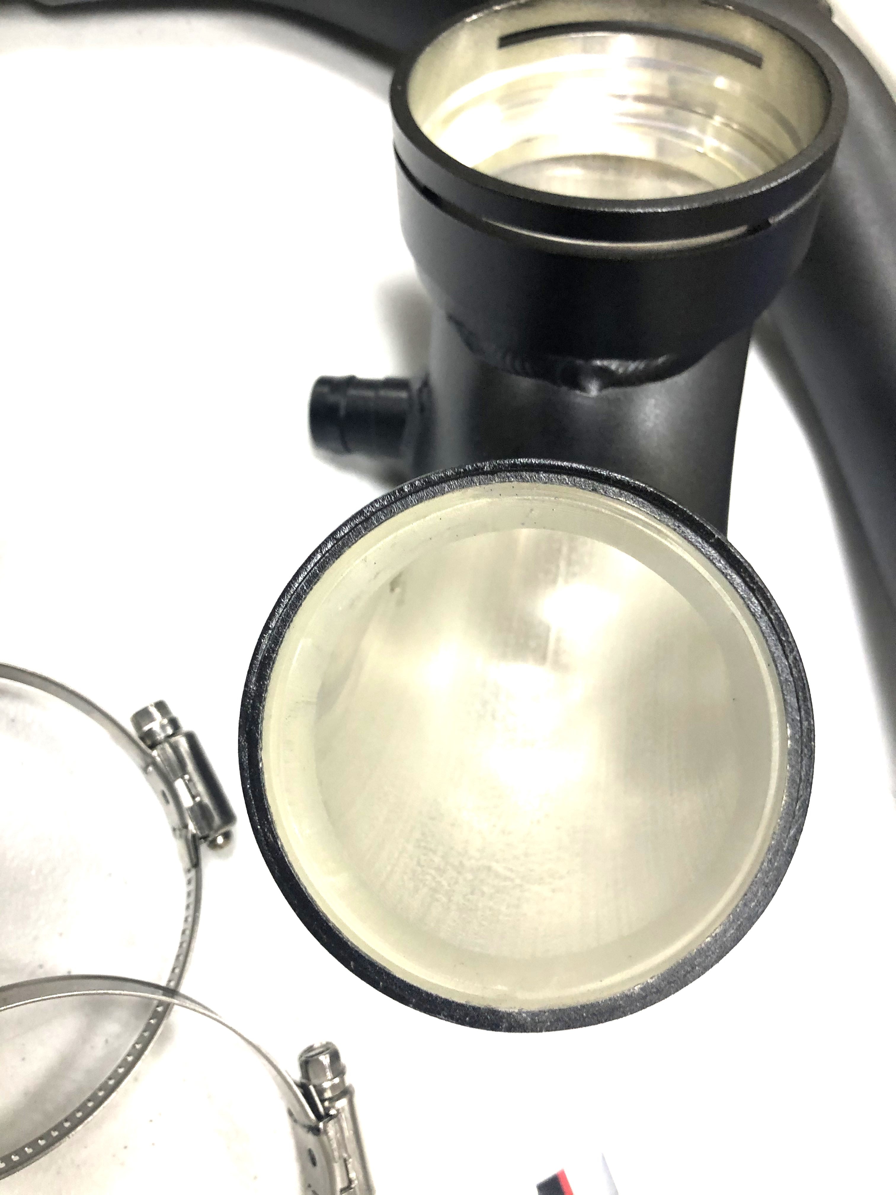 Close-up of S55 pipe design