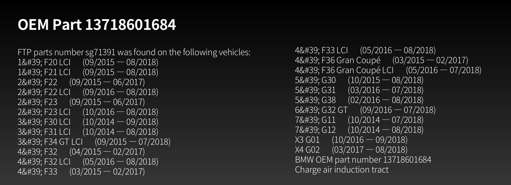 FTP Motorsport BMW B58 charge pipe with reinforced fittings