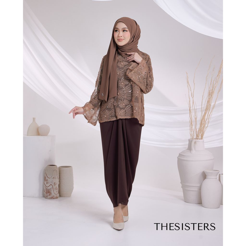 JPG COLOUR BLOSSOM RAYA DARK BROWN