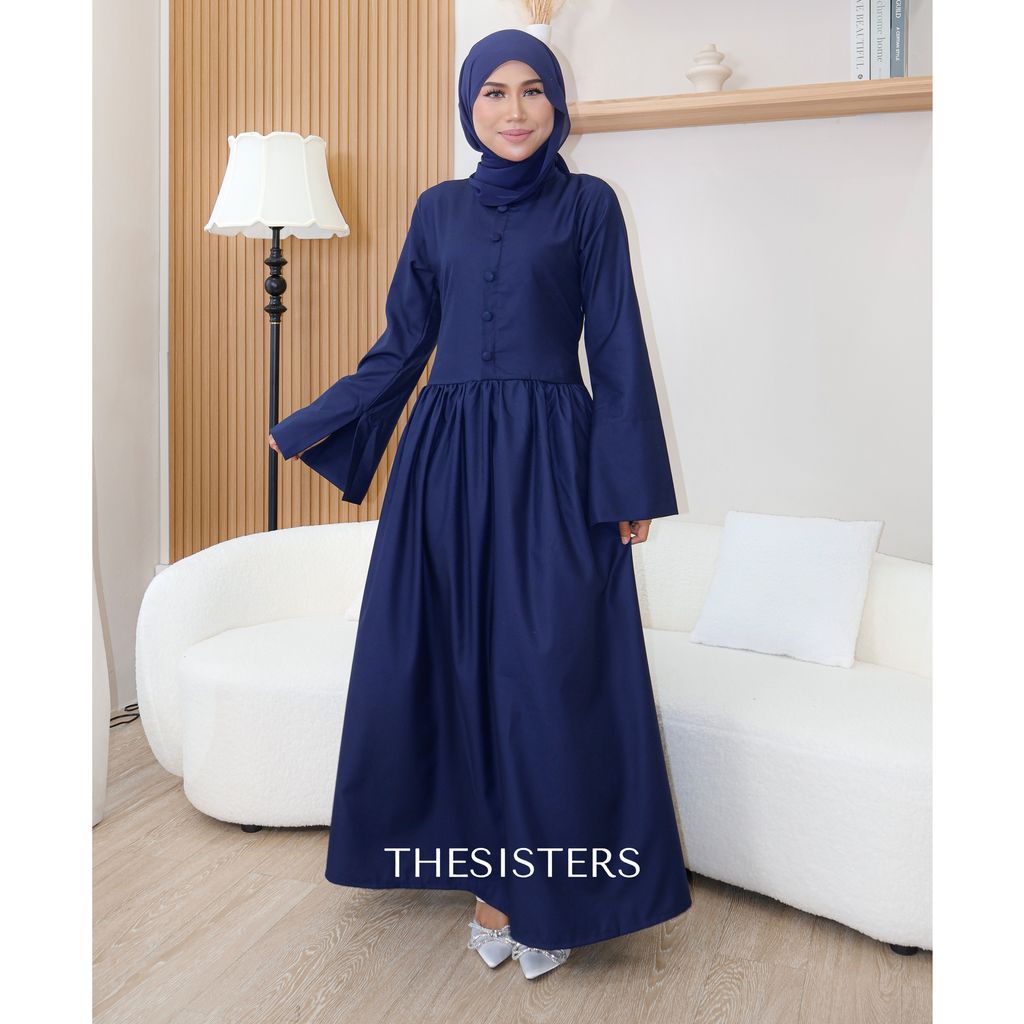 JPG EVA DRESS MIDNIGHT BLUE