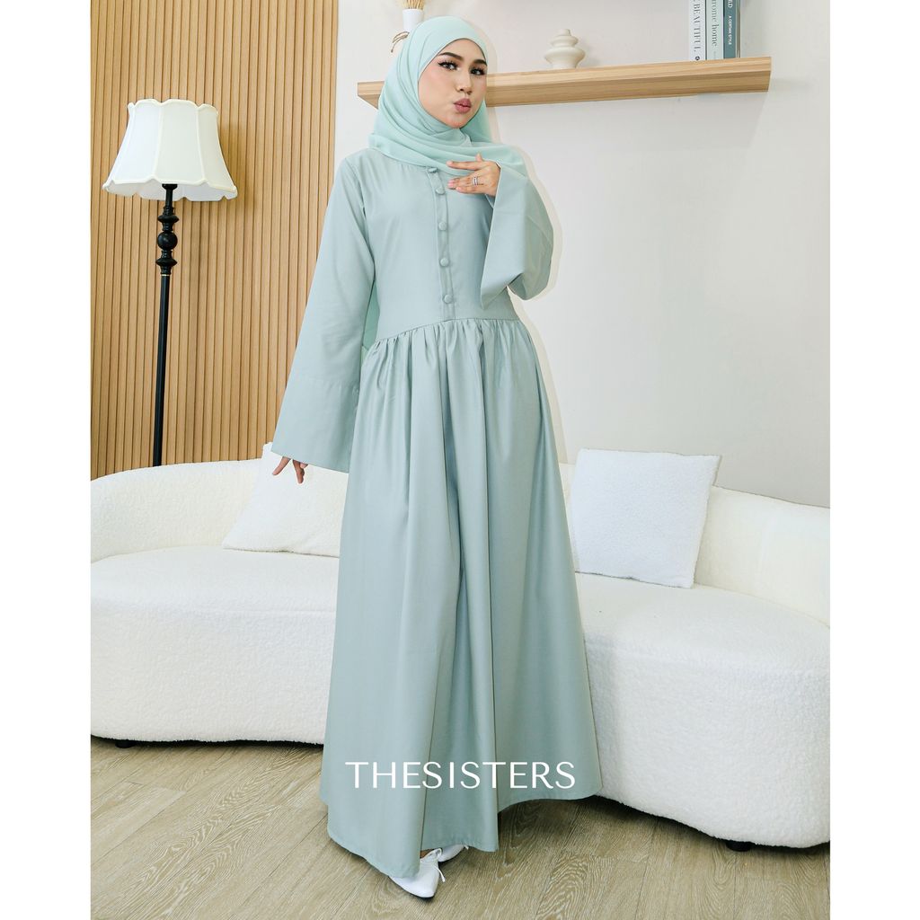 JPG EVA DRESS SAGE GREEN