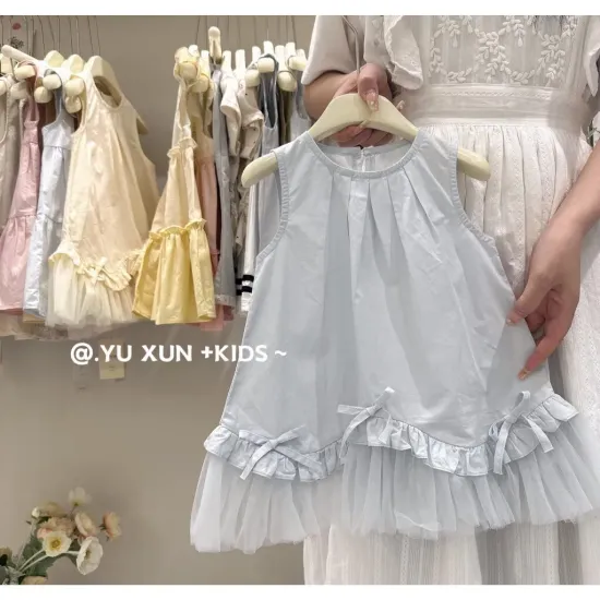 清新藍花小洋裝 | 與愛家
