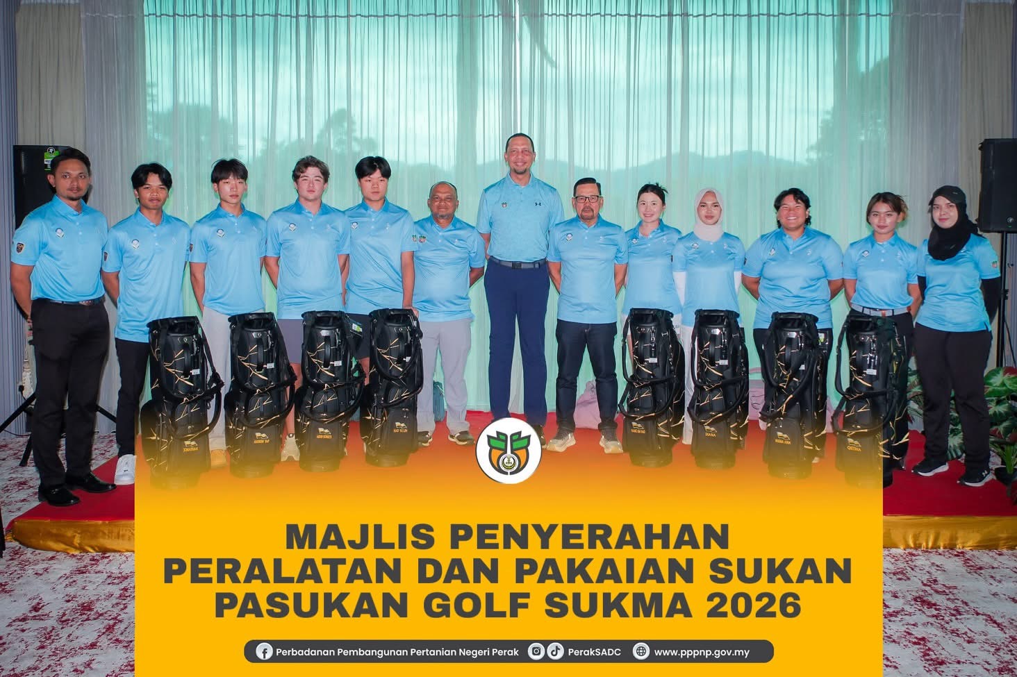 Obnono taja pakaian sukan pasukan Golf SUKMA Perak