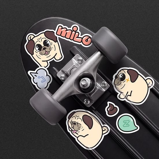 Se-ticker Milo the pug | Creatist