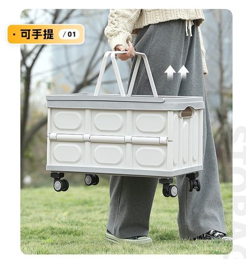 木蓋折疊置物收納箱1