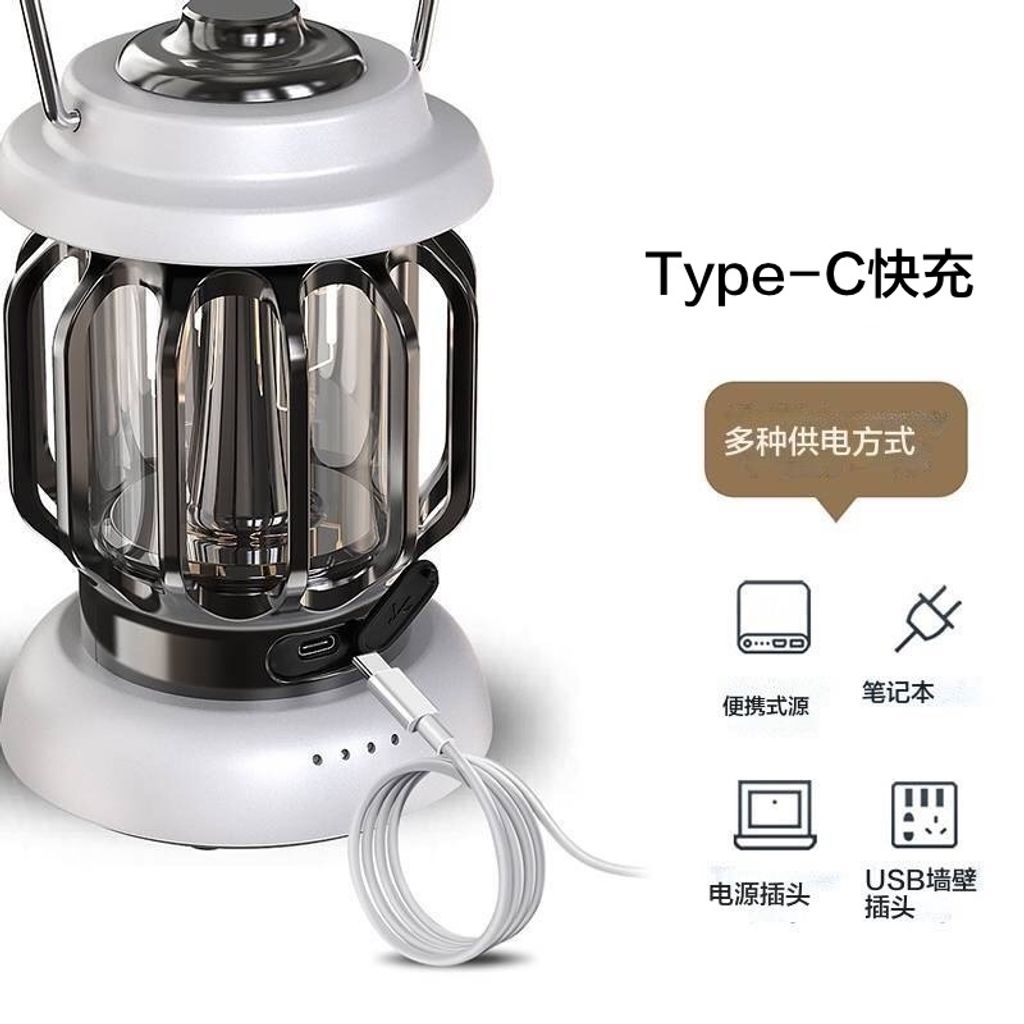 復古型LED手提露營燈4