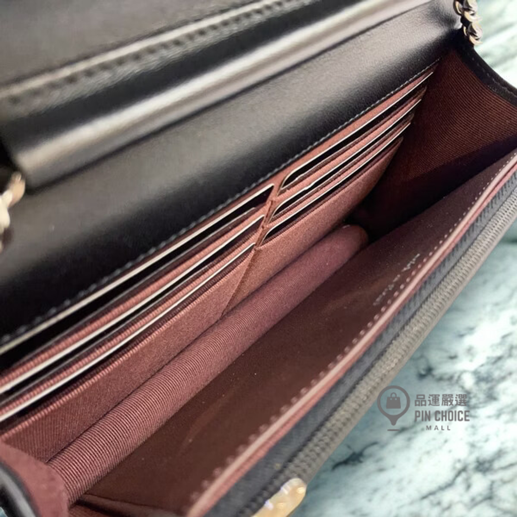 經典菱格紋小羊皮WOC手拿:斜背包4