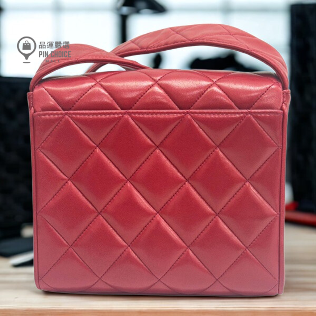 紅色 羊皮 肩背包2