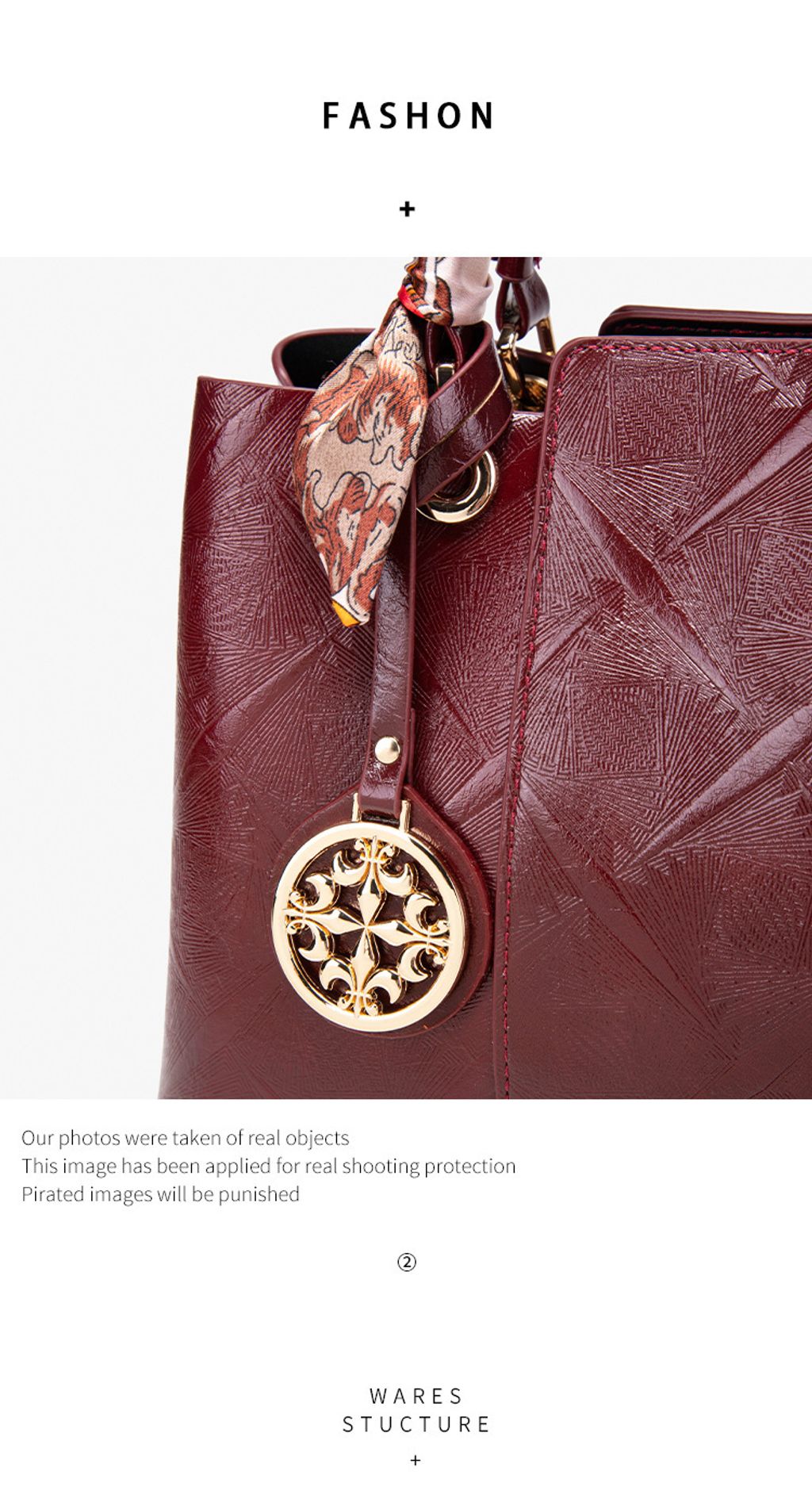 時尚洋氣百搭包壓花斜背包肩4