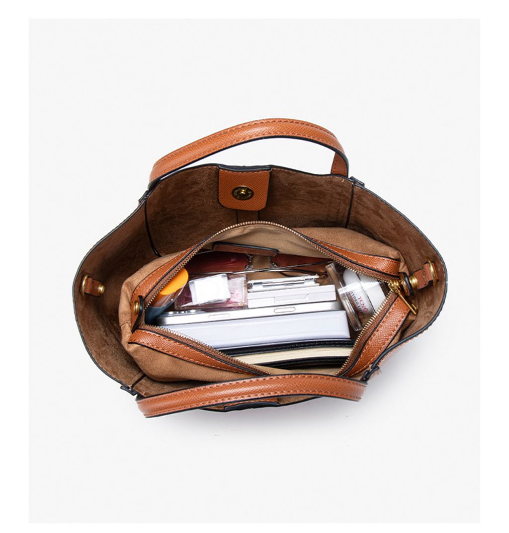 高級輕奢菜籃包慵懶風水桶包3