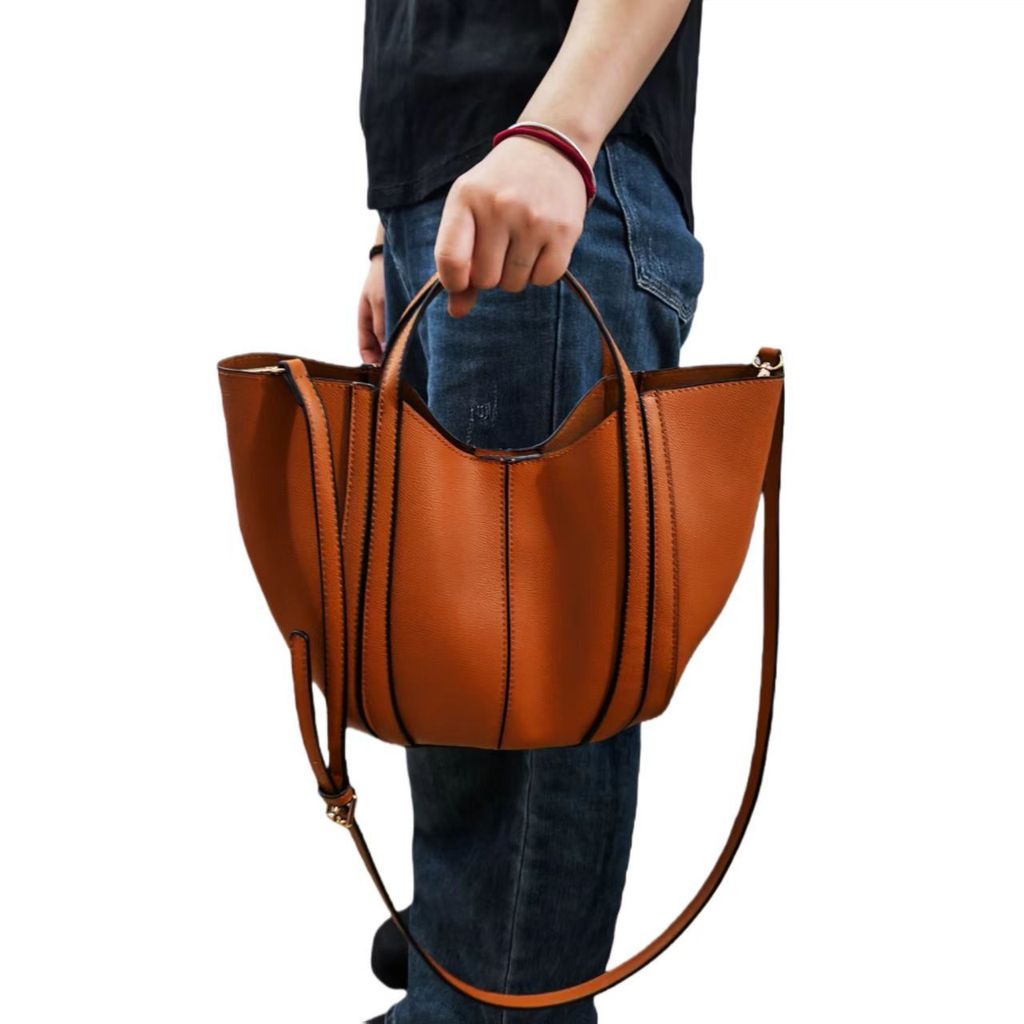 高級輕奢菜籃包慵懶風水桶包9