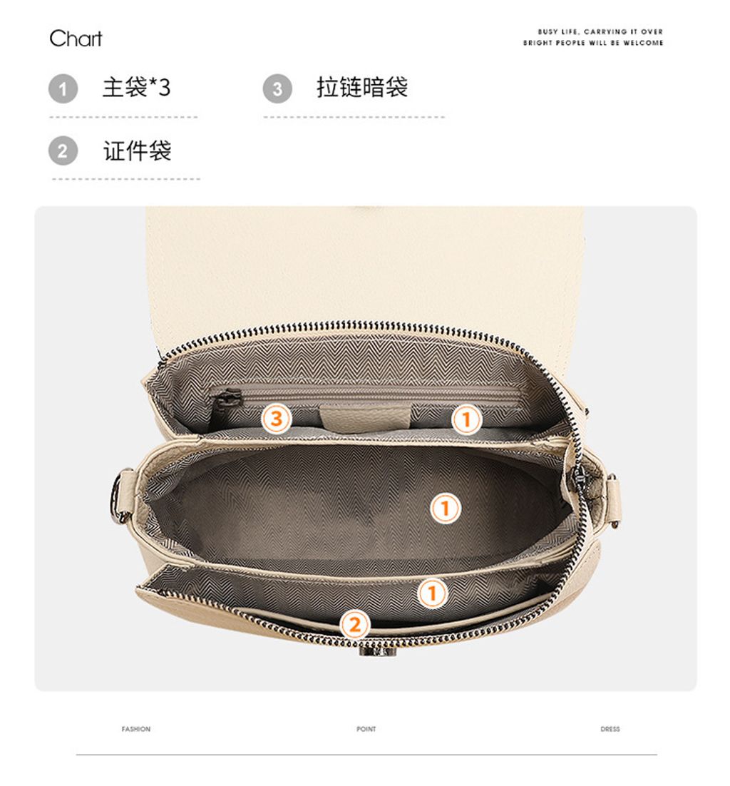 輕量新潮時尚百搭斜背包3