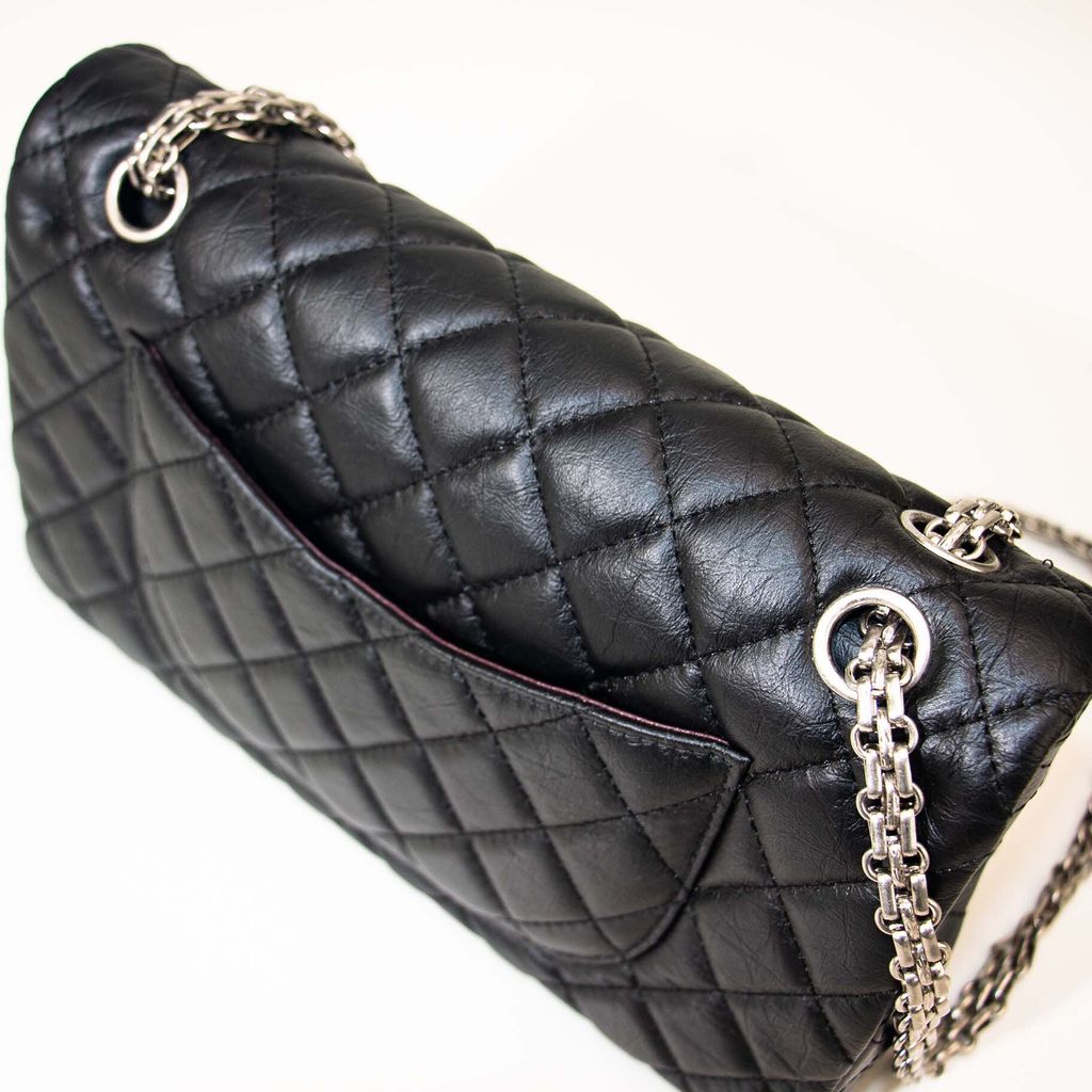 頭層牛皮鏈條小香風菱格包4