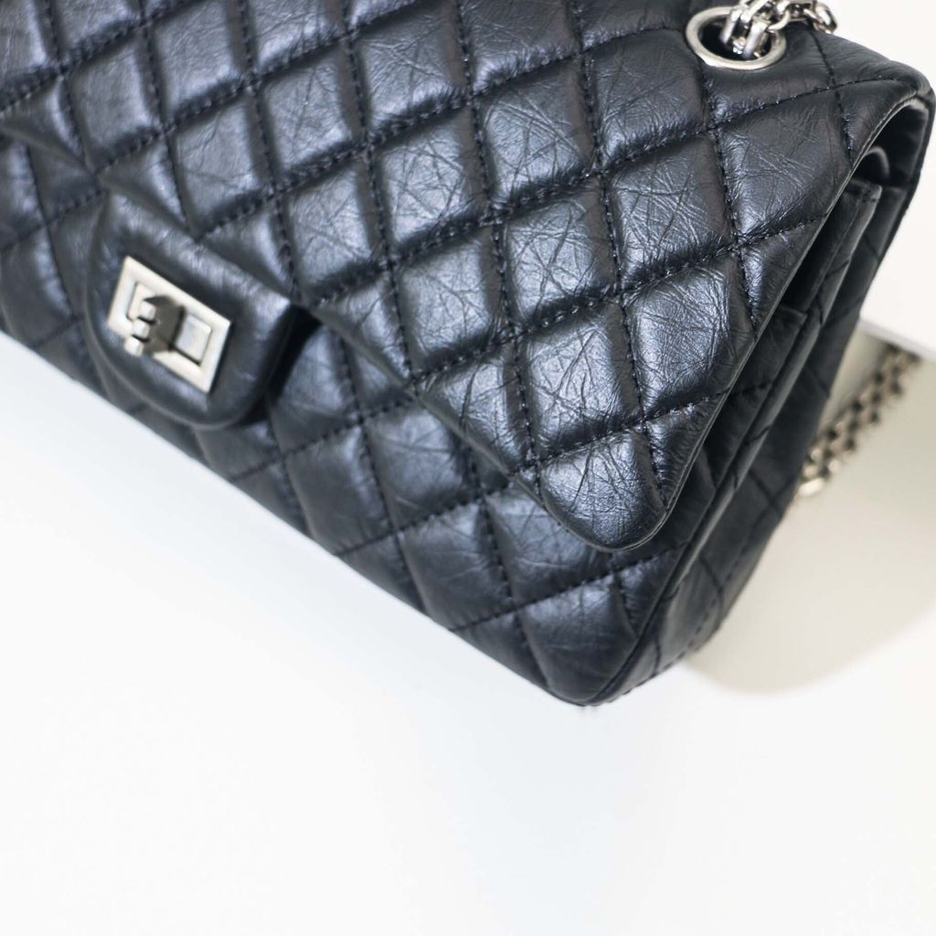 頭層牛皮鏈條小香風菱格包3