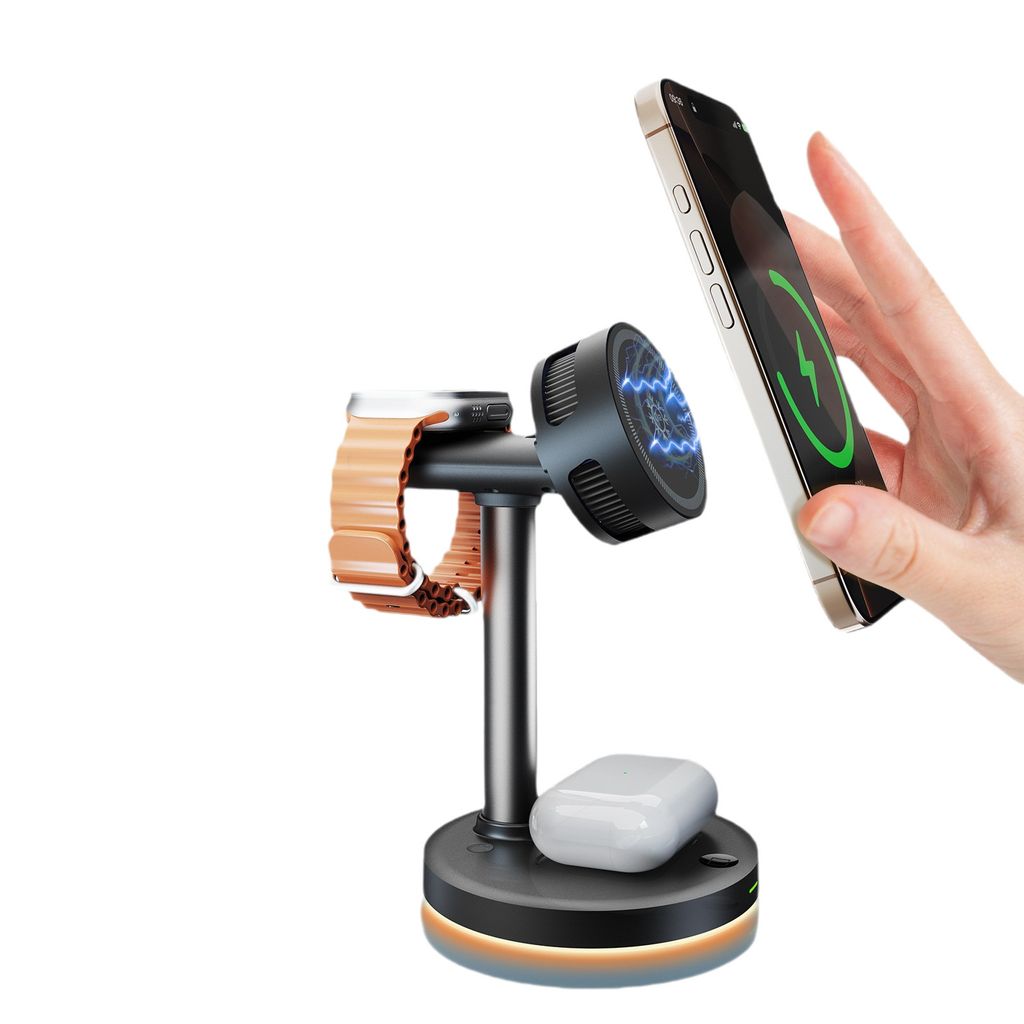 三合一磁吸無線充