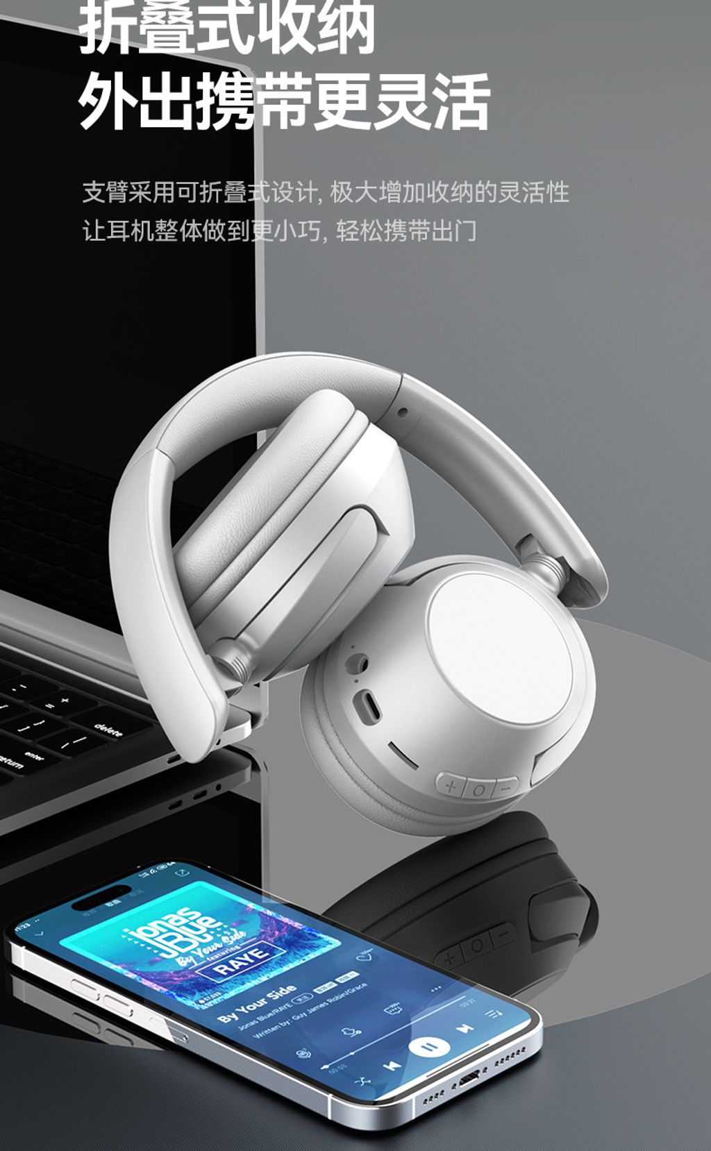 無線藍牙頭戴式耳機適11