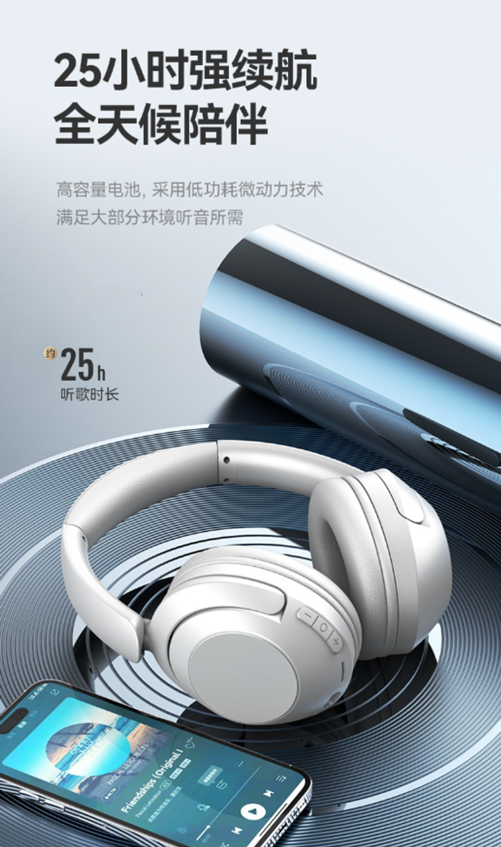 無線藍牙頭戴式耳機適7