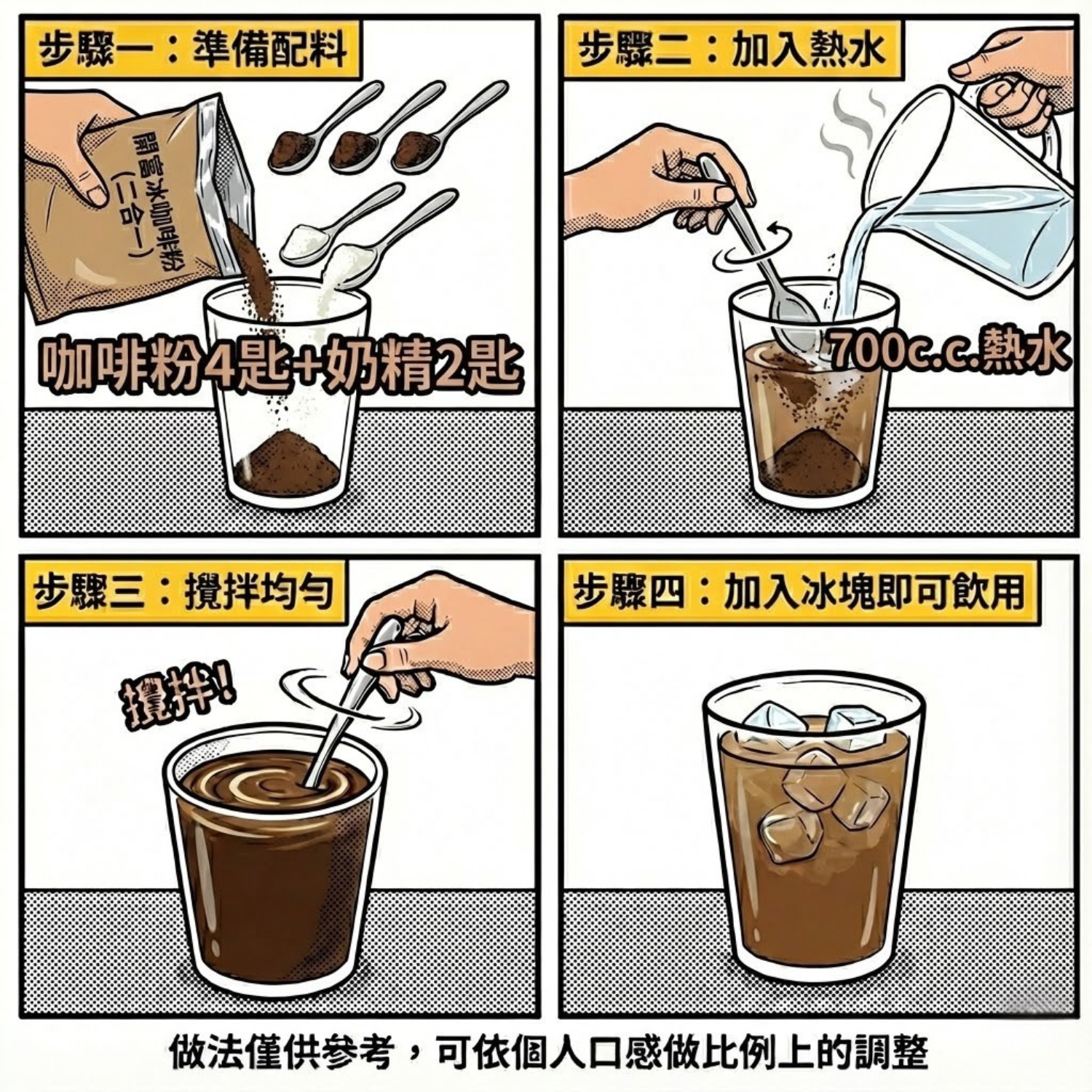 開富冰咖啡粉二合一