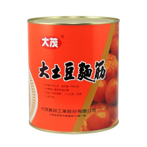 大茂 大土豆麵筋 3kg罐